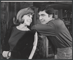 Joan Alexander and Alan Bates in the stage production Poor Richard