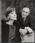 Joan Alexander and Gene Hackman in the stage production Poor Richard