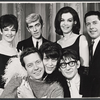 Elmarie Wendel, William Hickey, Carmen Alvarez, Harold Lang, Kaye Ballard and unidentified in publicity photo for the Off-Broadway revue The Decline and Fall of the Entire World as Seen Through the Eyes of Cole Porter revisited