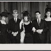Elmarie Wendel, William Hickey, Kaye Ballard, Harold Lang and Carmen Alvarez in the Off-Broadway revue The Decline and Fall of the Entire World as Seen Through the Eyes of Cole Porter revisited