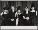 Elmarie Wendel, William Hickey, Kaye Ballard, Harold Lang and Carmen Alvarez in the Off-Broadway revue The Decline and Fall of the Entire World as Seen Through the Eyes of Cole Porter revisited
