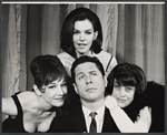 Carmen Alvarez, Elmarie Wendel, Harold Lang and Kaye Ballard in the Off-Broadway revue The Decline and Fall of the Entire World as Seen Through the Eyes of Cole Porter revisited