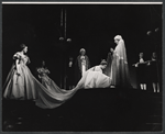 Dorothy Tutin [center] and unidentified others in the stage production Portrait of a Queen