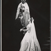 Derek Waring and Dorothy Tutin [center] in the stage production Portrait of a Queen