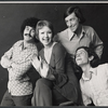 Paul Kreppel, Karen Welles, Munson Hicks and Sam Jory of the comedy troupe The Proposition