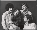 Paul Kreppel, Jane Curtin, Munson Hicks and Sam Jory of the comedy troupe The Proposition