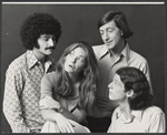 Paul Kreppel, Jane Curtin, Munson Hicks and Sam Jory of the comedy troupe The Proposition