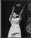 Melba Moore (with raised hat) in the stage production Purlie
