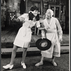 Melba Moore and unidentified in the stage production Purlie