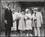 Ossie Davis, Helen Martin, Godfrey Cambridge, Ruby Dee, Beah Richards and Sorrell Booke in the stage production Purlie Victorious