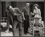 Michael Strong, Eli Wallach and Anne Jackson in the stage production Rhinoceros
