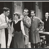 Mike Kellin, Anne Jackson, Michael Strong, Eli Wallach and Philip Coolidge in the stage production of Rhinoceros