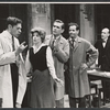 Mike Kellin, Anne Jackson, Michael Strong, Eli Wallach and Philip Coolidge in the stage production Rhinoceros