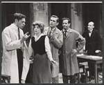 Mike Kellin, Anne Jackson, Michael Strong, Eli Wallach and Philip Coolidge in the stage production Rhinoceros