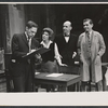Mike Kellin, Anne Jackson, Philip Coolidge and Michael Strong in the stage production Rhinoceros