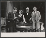 Mike Kellin, Anne Jackson, Philip Coolidge and Michael Strong in the stage production Rhinoceros