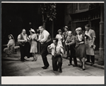 Anne Jackson [third from left] Zero Mostel, Eli Wallach and ensemble in the stage production Rhinoceros