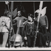 Douglass Watson [center] and unidentified others in the 1964 American Shakespeare production of Richard III