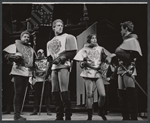 Tom Sawyer [center] and unidentified others in the 1964 American Shakespeare production of Richard III