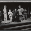 Douglass Watson, Patrick Hines [center] and unidentified others in the 1964 American Shakespeare production of Richard III