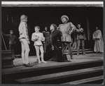 Douglass Watson, Patrick Hines [center] and unidentified others in the 1964 American Shakespeare production of Richard III