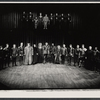 Marsha Mason, Barbara Colby, Michael Moriarty, Paul Winfield, Bette Henritze and unidentified others during curtain call for the 1974 Lincoln Center production of Richard III