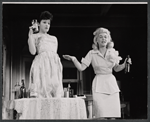 Linda Lavin and Sylvia Miles in the stage production The Riot Act