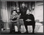 Thomas Connolly, Mark Dawson and Adam Kennedy in the stage production The Riot Act