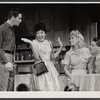 Thomas Connolly, Linda Lavin, Sylvia Miles and Mark Dawson in the stage production The Riot Act