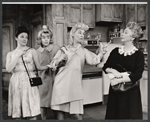 Linda Lavin, Janis Hansen, Sylvia Miles and Dorothy Stickney in the stage production The Riot Act