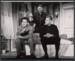 Thomas Connolly, Mark Dawson and Adam Kennedy in the stage production The Riot Act