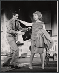 Thomas Connolly and Janis Hansen in the stage production The Riot Act