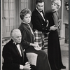 Charles Ruggles, Jessie Royce Landis, Derek Godfrey and Betsy Palmer in the stage production Roar Like a Dove