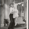 Robert Sterling and Inger Stevens in the stage production Roman Candle