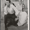 Robert Sterling and Inger Stevens in the stage production Roman Candle