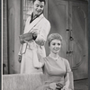 Robert Sterling and Inger Stevens in the stage production Roman Candle