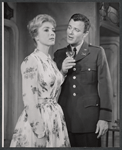 Inger Stevens and Robert Sterling in the stage production Roman Candle