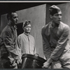 Bill Glover, John Mills and unidentified in the stage production Ross