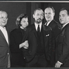 Eddie Foy Jr., Kaye Ballard, Jack Cole and unidentified others in the stage production Royal Flush