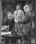 Glynn Turman, Sidney Poitier and John Fiedler in the stage production A Raisin in the Sun