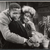 Sidney Poitier and Claudia McNeil in the stage production A Raisin in the Sun