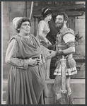 Pat Nye, Hilda Brawner and Philip Bosco in the stage production Rape of the Belt