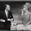 Edward Woodward and Tammy Grimes in the stage production Rattle of a Simple Man