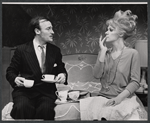 Edward Woodward and Tammy Grimes in the stage production Rattle of a Simple Man