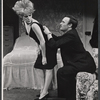 Tammy Grimes and Edward Woodward in the stage production Rattle of a Simple Man