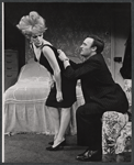 Tammy Grimes and Edward Woodward in the stage production Rattle of a Simple Man