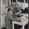 John Merivale and Wilfrid Hyde-White in the stage production The Reluctant Debutante