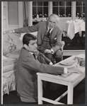John Merivale and Wilfrid Hyde-White in the stage production The Reluctant Debutante