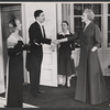 Brenda Forbes, David Cole, Renee Gadd and Adrianne Allen in the stage production The Reluctant Debutante