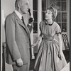 Wilfrid Hyde-White and Anna Massey in the stage production The Reluctant Debutante